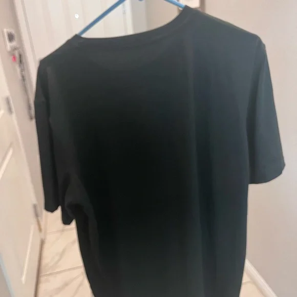 BLACK Men’s T Shirt Script Writing Comfort Streetwear Casual Modern Men’s Large - Picture 3 of 4